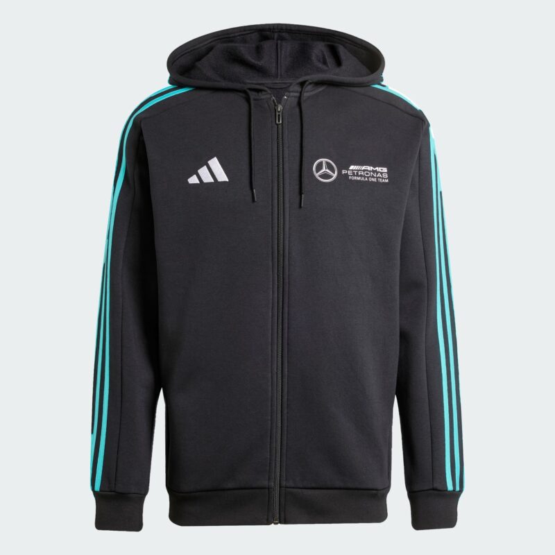 MERCEDES - AMG PETRONAS FORMULA ONE TEAM DNA SWEATSHIRT WITH CAP FRONT CLOSURE 2025