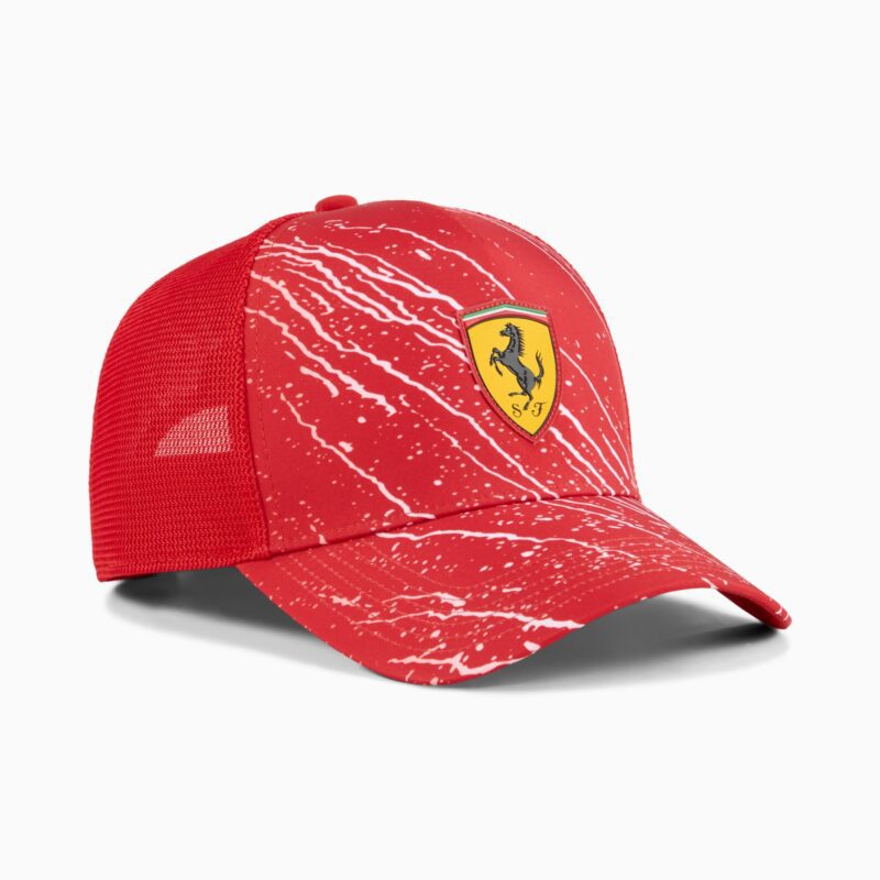 FERRARI RACE COLOR S TRUCKER CAP