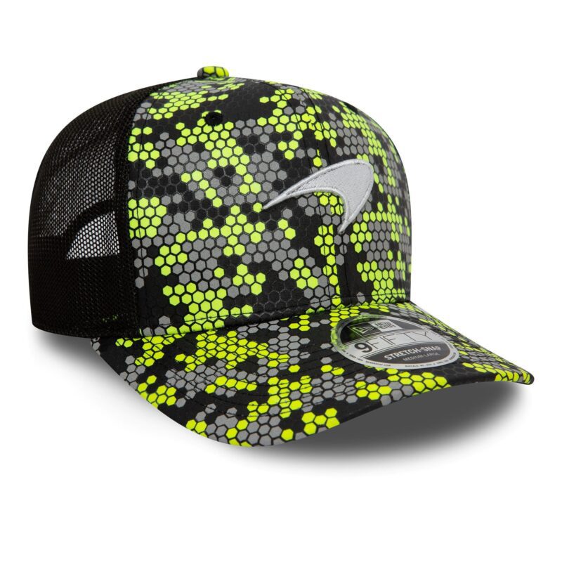 McLaren Racing F1 2024 Special Edition Singapore GP Adjustable Trucker Hat Green -A28 - Image 4