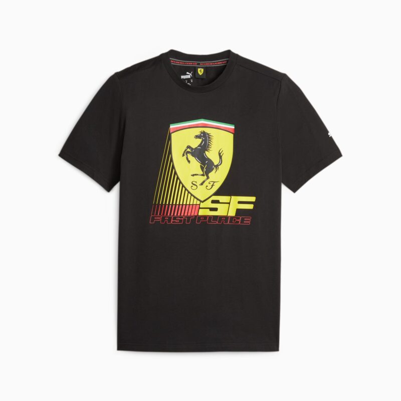 FERRARI RACE COLORED BIG SHIELD TEE