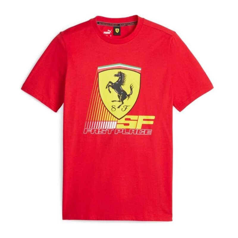 FERRARI RACE COLORED BIG SHIELD TEE