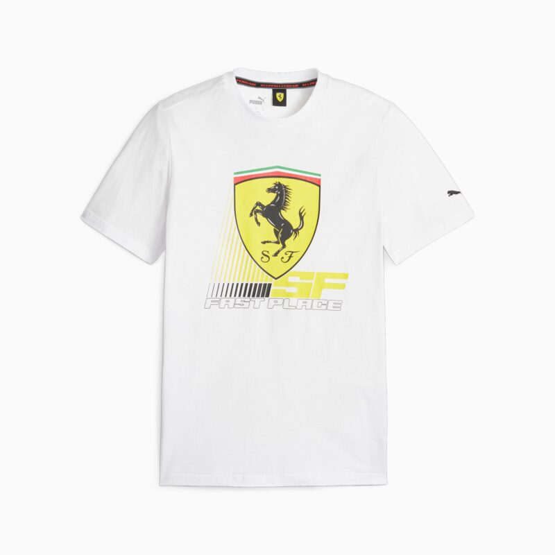 FERRARI RACE COLORED BIG SHIELD TEE