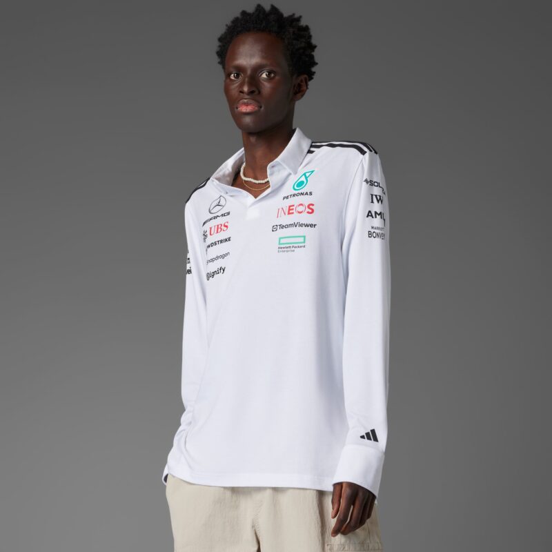 MERCEDES - AMG PETRONAS FORMULA ONE TEAM POLO LONG SLEEVE 2025 - Image 4