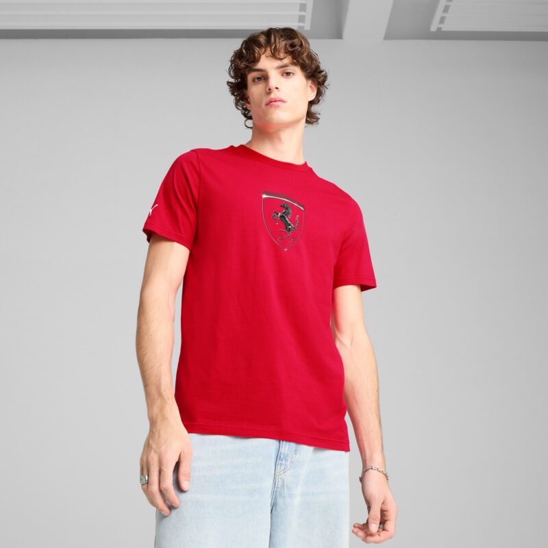 FERRARI RACE TONAL BIG SHIELD TEE - Image 3
