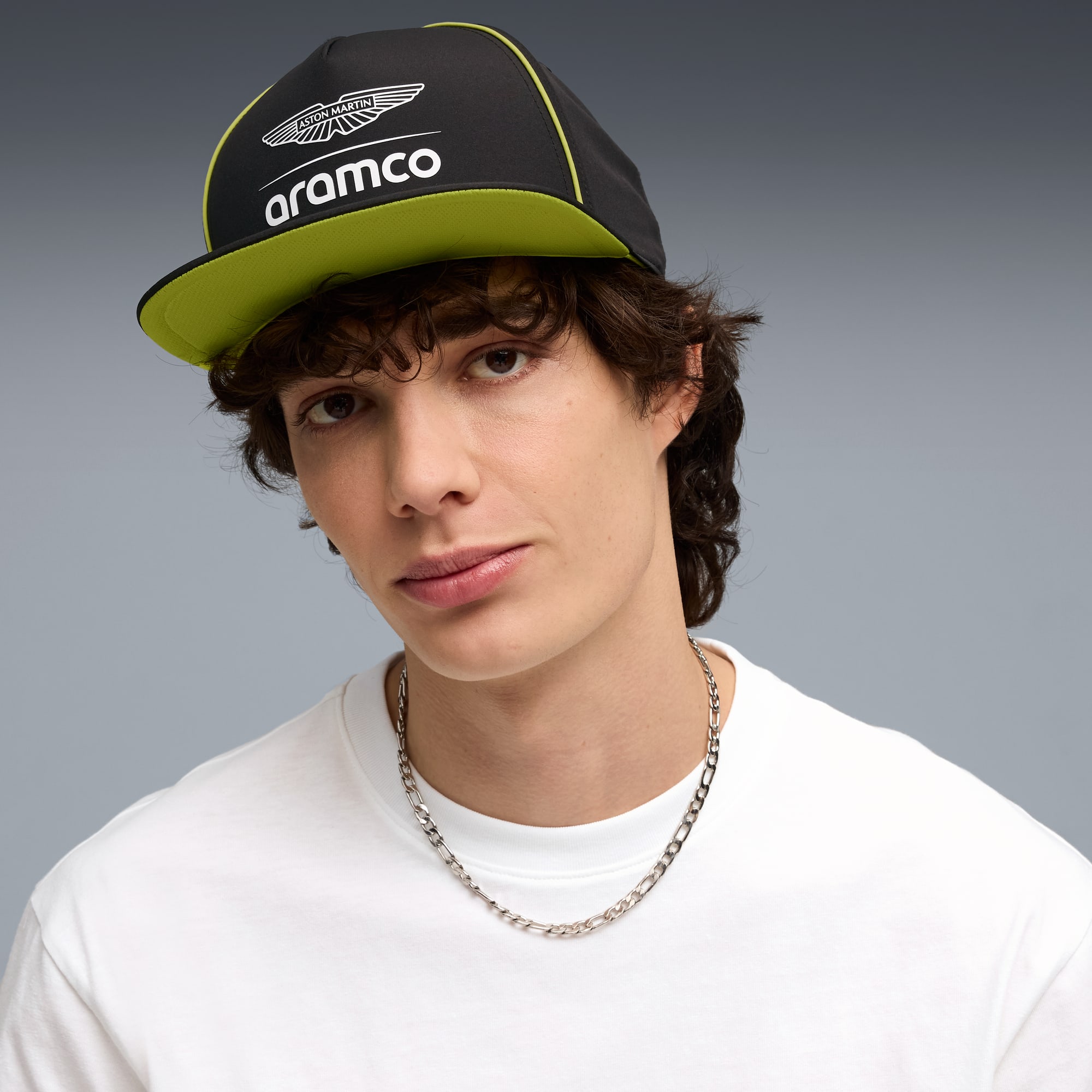 AMF1 FLAT BRIM CAP -A47